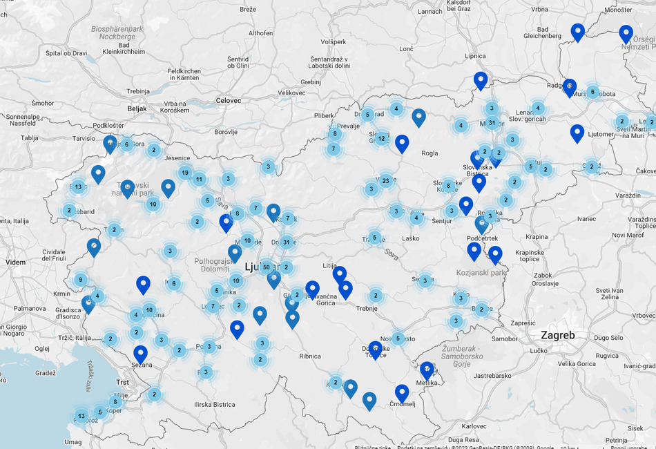 Dobili smo nov vodni zemljevid točke pitnikov po vsej Sloveniji